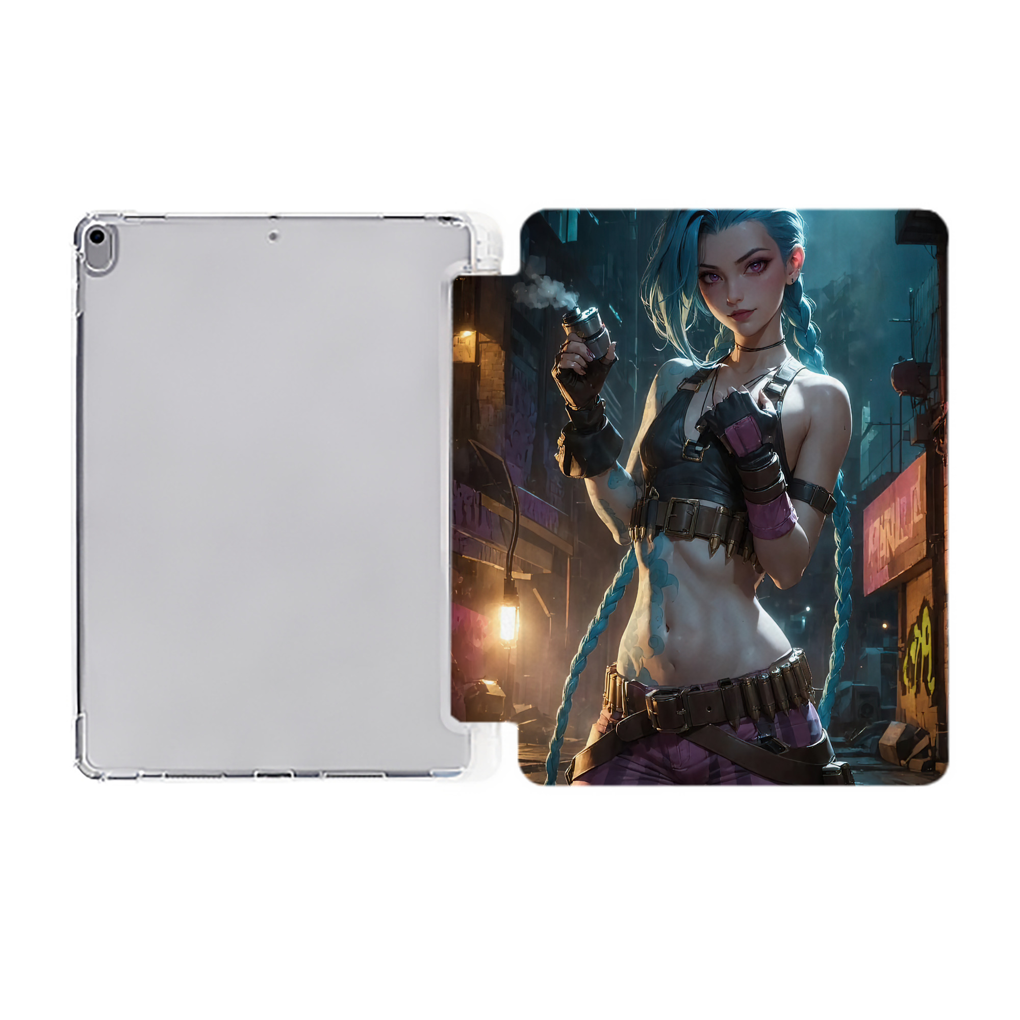 （画像用） リーグ・オブ・レジェンド League of Legends LOL IPad ケース ペン収納付き 三つ折りスタンド PUレザー×シリコン 対応機種9.5/10.5/10.9インチ